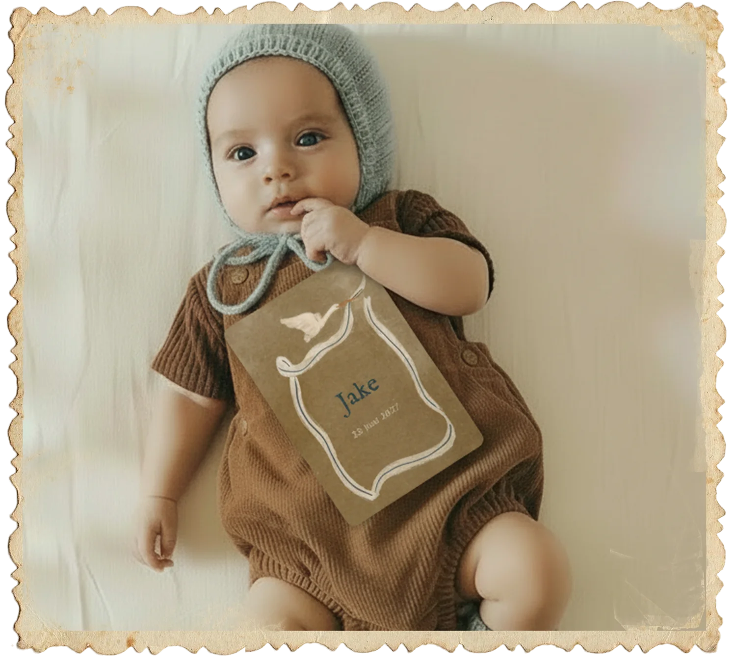 Geboortekaartje van jongen