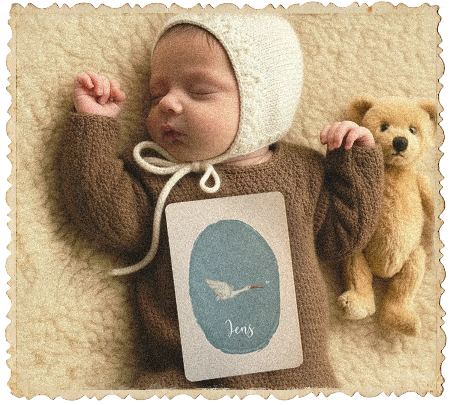 Geboortekaartje van jongen