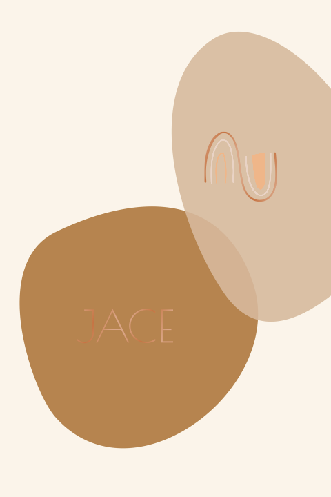 Jongens geboortekaartje hoogglans met abstracte regenboog