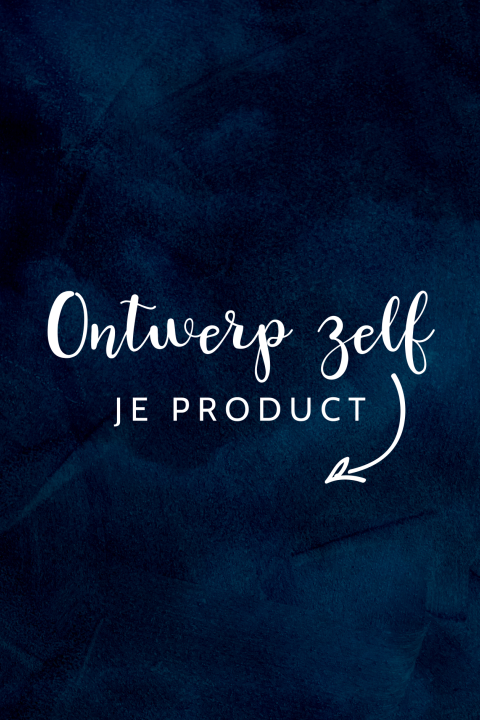 Geboortekaartje zelf maken met velvet-look in donkerblauw