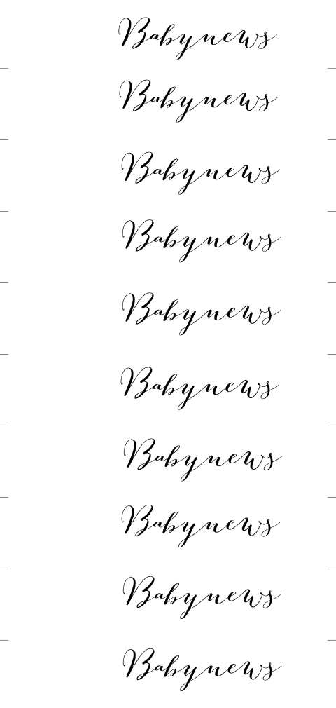 DIY-label Babynews