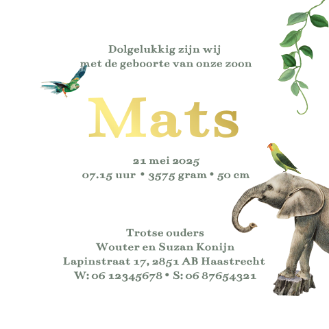 Kaart binnenkant