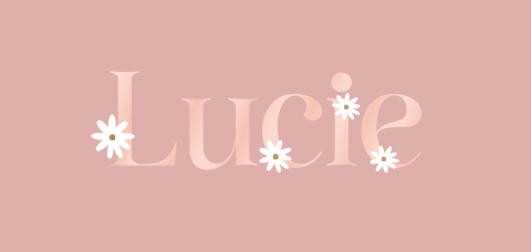 Geboortekaartje meisje roze met madeliefjes en hoogglans