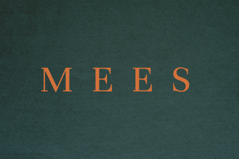 Minimalistisch geboortekaartje met koperkleur en groen voor een jongen