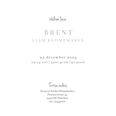 Kaart binnenkant