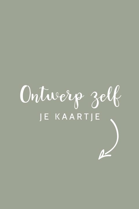 Maak zelf je geboortekaartje met trend kleur tranquil dawn