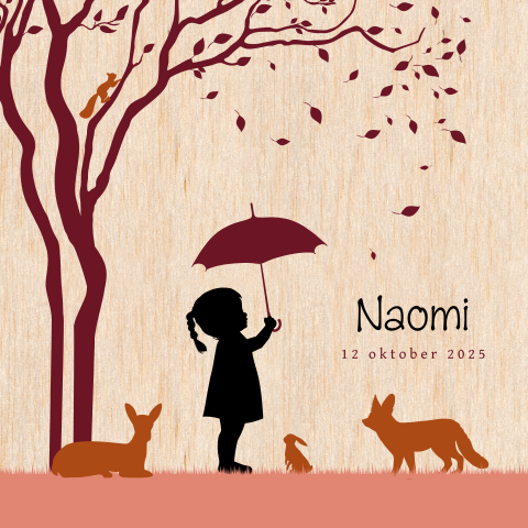 Hip geboortekaartje meisje