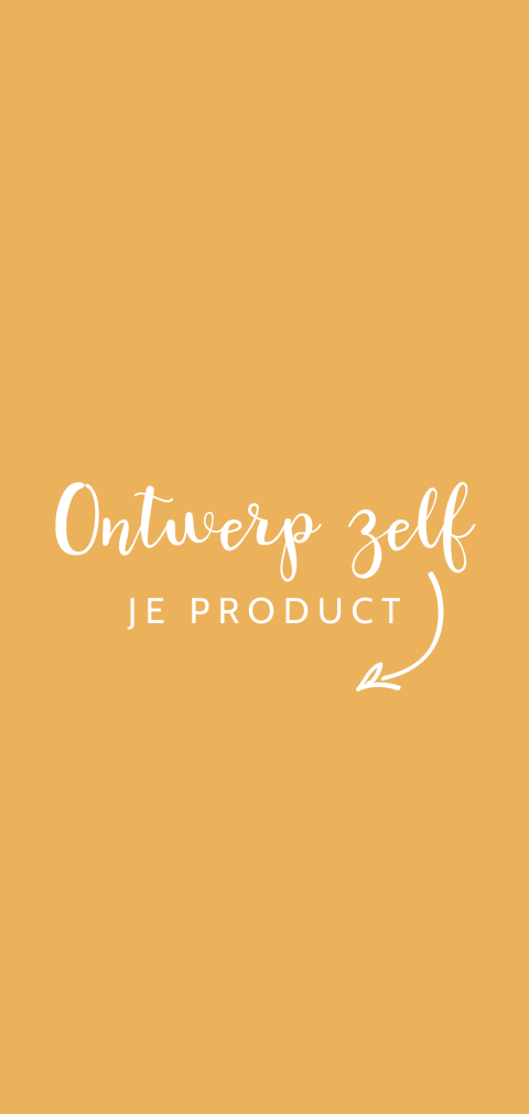 Zelf uniek geboortekaartje maken met trendkleur okergeel