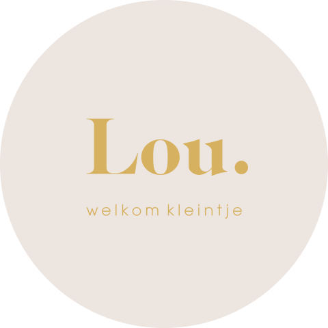 Raamsticker unisex met naam in goudkleur