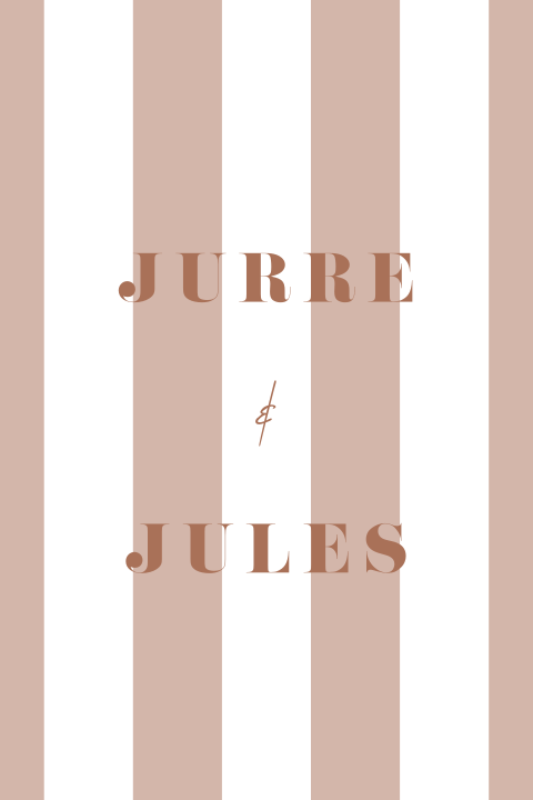 Tuinbord met strepen patroon