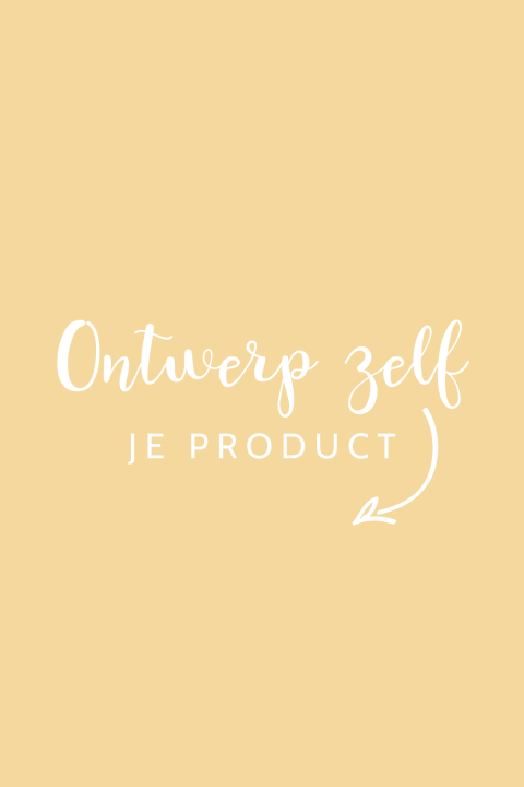 Geboortekaartje zelf maken in trendkleur oker met velvet-look