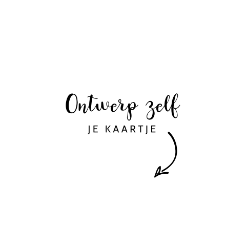 Rond geboortekaartje met golvende rand zelf maken