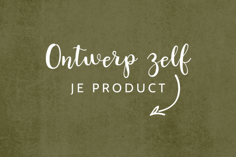 Beton-look geboortekaartje zelf maken trendkleur mosgroen