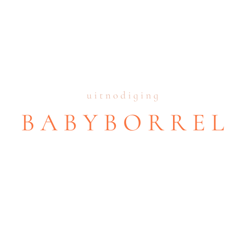 Lief babyborrel kaartje met ooievaars