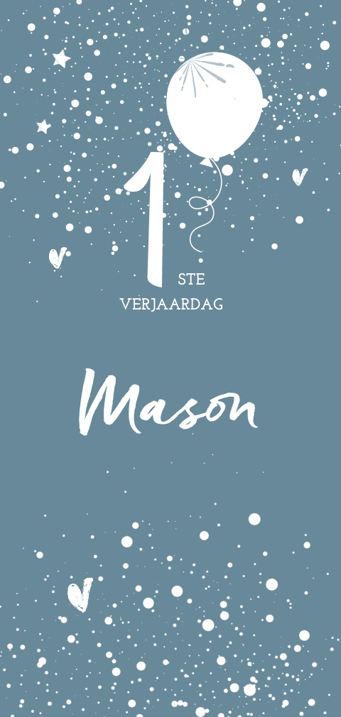 Feestelijke uitnodigingskaart met sterrenhemel