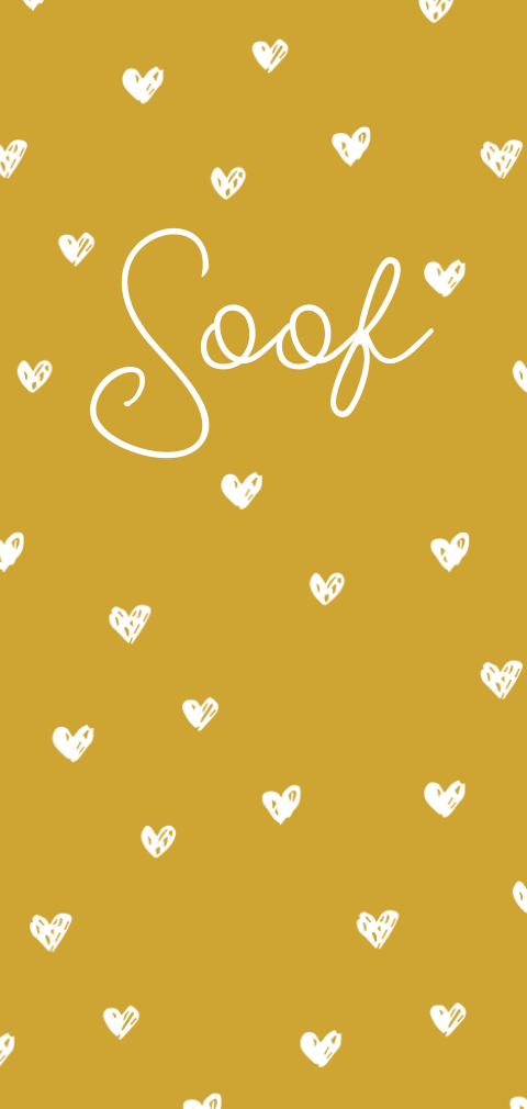 Lief geboortekaartje met hartjes