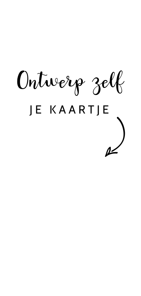 Langwerpig dubbel staand uitnodigingskaartje
