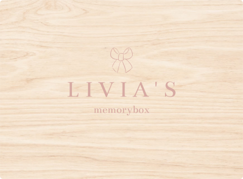 Memorybox met strikje en tekst in roze
