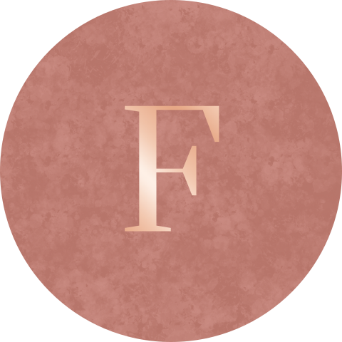 Sluitsticker roze velvet-look met roségoudfolie initiaal