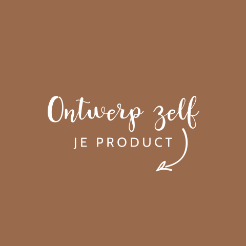 Zelf origineel geboortekaartje maken in trendkleur bruin