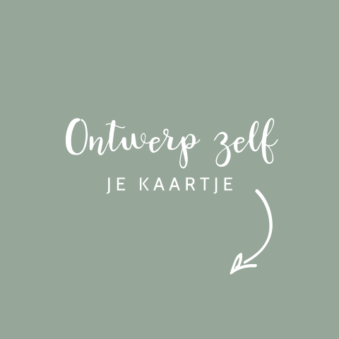 Zelf geboortekaartje maken met trend kleur tranquil dawn