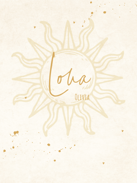 Poster zon en verfspetters