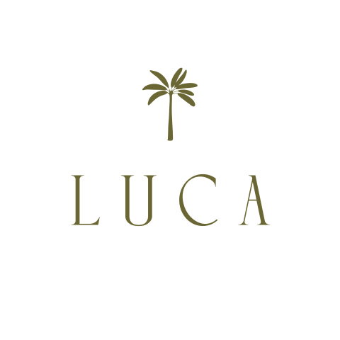 Naamsticker wit met palmboom