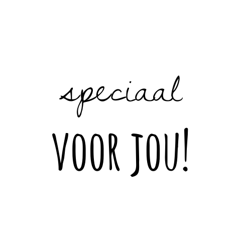 Sluitsticker met 'speciaal voor jou'