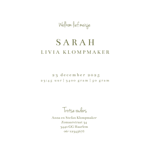 Kaart binnenkant