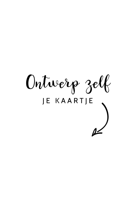 Halve boog geboortekaartje zelf maken