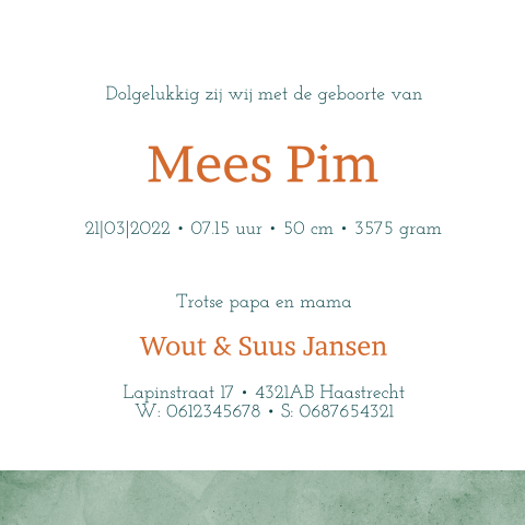 Kaart binnenkant