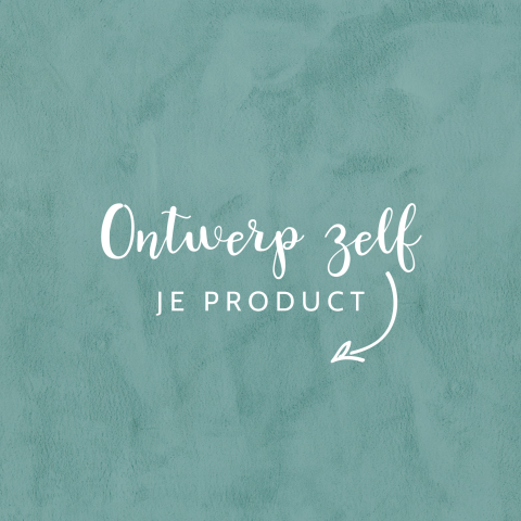 Zelf te maken geboortekaartje met velvet-look in trendkleur turquoise