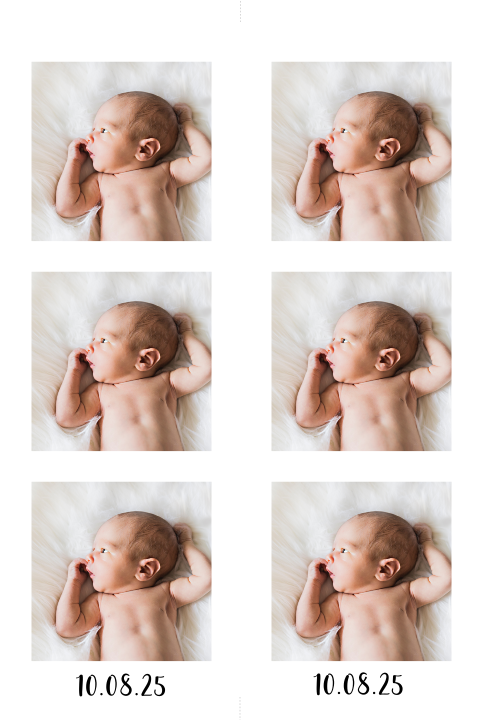 Zelf maken labelkaart met fotostrip