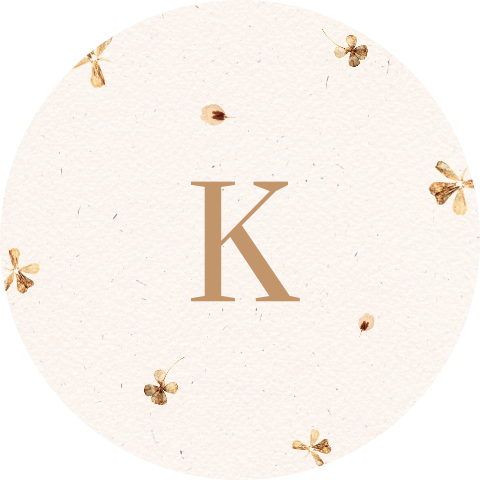 Sluitsticker stijlvol met  droogbloemen.