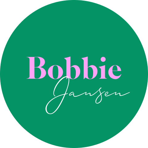 Sluitsticker groen colorblocking met naam