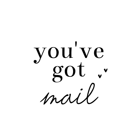 Sluitsticker met tekst You've Got Mail