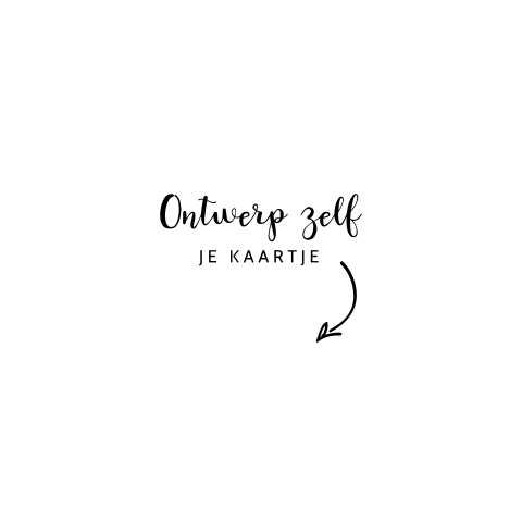 Zelf maken geboortekaartje in de vorm van een hart