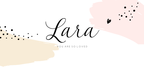 Hip geboortekaartje met roze en gele brush