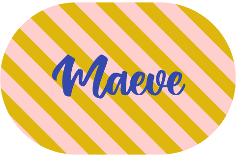 Origineel geboortekaartje met color blocking roze en blauw