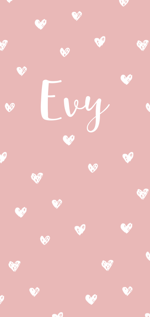 Lief babykaartje met hartjes