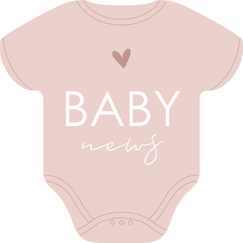 Sluitsticker roze romper vorm meisje