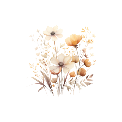 Sluitzegel met romantische bloemen