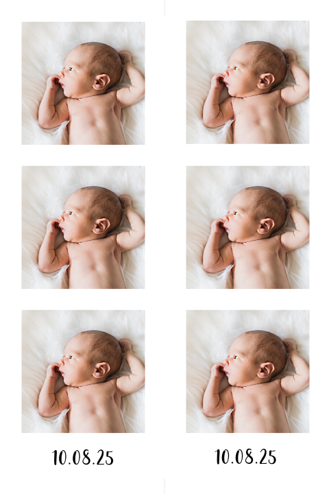 Zelf maken labelkaart met fotostrip