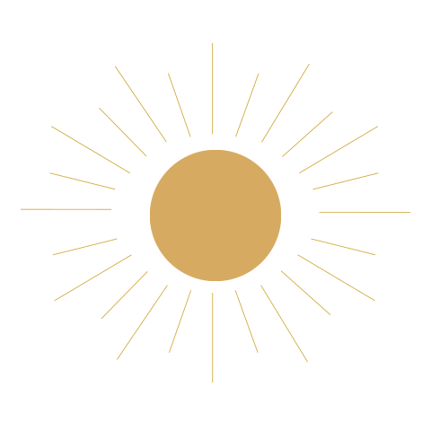 Sluitsticker met zon