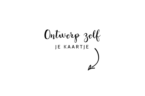 Geboortekaartje zelf maken golf liggend