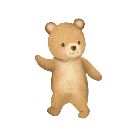 Sluitsticker met beertje