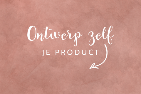 Zelf maken velvet-look geboortekaartje in trendkleur terra roze