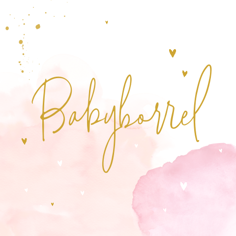 Lief babyborrelkaartje met watercolour