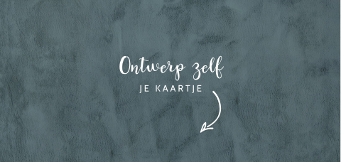 Geboortekaartje zelf maken in velvet-look en trendkleur blauw