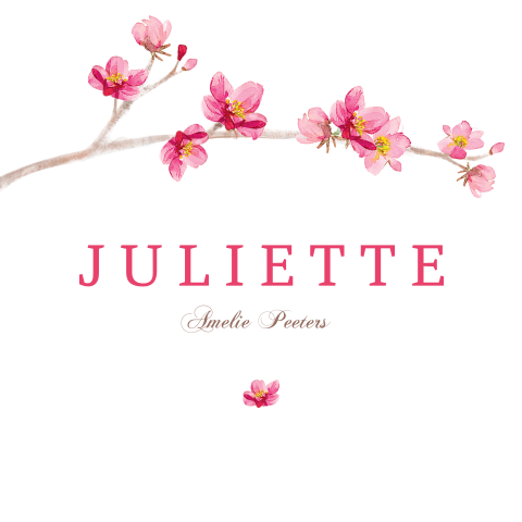 Geboortekaartje dochter met prachtige bloesem